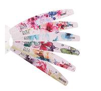 6 Pack Nail File Gel Nail File Set Professional Nail Buffer Washable Double-Sided Emery Board Grit Manicure Tools Nail GroomingTools for Home and Salon Use 80/100/150/180/240/320
