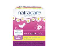 (6 Pack) Natracare Ultra Extra Super with Wings, Organic Cotton Cover | 10 Pads x 6 (60 Pads Total)