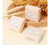 6 Pack Natural Rice Milk Soap,Thai Handmade Rice Soap,Rice Lightening Soap With Rice Extract,Deep Cleansing And Moisturising Skin Whitening Soap For Face & Body