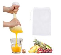 6 Pack Nut Milk Bag Reusable Nylon Cheese Cloth Bag for Straining Washable Fine Mesh Strainer 12×8 In Nut Bag Strainer for Straining Fruit Juice Coffee Tea Yogurt Cheese Tofu Cold Brew Filter Bags