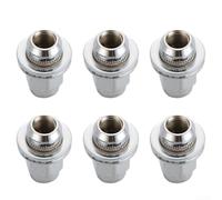 6 Pack OEM 40224-1LA3A Wheel Lug Nuts Steel Thread M14-1.50 For INFINITI QX80 2015-2022 QX56 2011-2013 Armada 2017-2022 Front Rear Silver