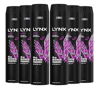 6 Pack of 250ml Lynx Excite XXL Deodorant Body Spray with 48H Freshness