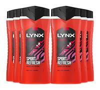 Lynx Recharge 12H Refreshing Fragrance Shower Gel Bodywash, 6x 500ml