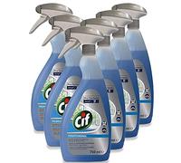 6 Pack of 750ml Cif Professional Formula Glass & Multi-Surface Cleaner Streak and Smear Free Finish