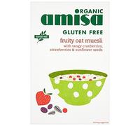 6 Pack of Gluten Free Amisa Organic Fruity Oat Muesli 325 g