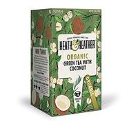 6 Pack of Heath And Heather Organic Green Tea & Coconut 20 Bag