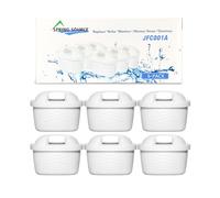 6 Pack of Water Filter Cartridges Compatible with Brita Maxtra+,Brita Marella, Marella Cool, Aluna & Aluna Cool, Mavea, Elemaris Krug, Elemaris XL, Anna DuoMax, Style