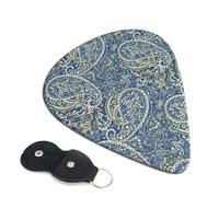 6 Pack Paisley Print No.J97 Guitar Picks - 0.46 0.71 0.93 mm Includes Cool Guitar Picks Thin Medium Heavy Thickness, Electric Guitar Picks for Acoustic Guitar Bass Ukulele