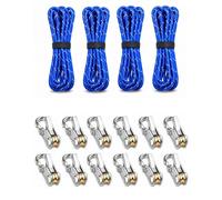 6-Pack Paracord Adjusters, Roller Cam Lock Tensioner Marine Brass Roller Secure Saker Cord Tightener Tie, Cinching Tool Quick Paracord Adjustment, Suitable Camping Boating Outdoor Accessories (2set)