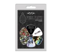 Perri's Leathers LP-PF2 Pink Floyd Medium Gauge Pack 2 with 6 Guitar Strap 6 X Med Gauge Picks Pink Floyd Picks