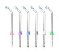 6 Pack Plaque Seeker Tip for Waterpik, Water Flosser Tips Oral Irrigator Replacement Heads for Implants Crowns Bridges Dental Care Accessories, Brush Head Nozzles Plaque Removal Gentle Gum Cleaning