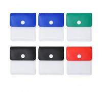 6 Pack Pocket Ashtrays, 4 Colors Portable Cigarette Ash Pouch Compact Fireproof PVC Odorless Odorless Ashtray for Smoker Outdoor Travel H8BXYHD