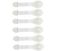 (6 Pack) Premium Cabinet Locks Baby Proofing, Child Safety Locks, No Drilling Refrigerators Door Locks with Webbing Strap,Drawer Locks, Kids Security Ovens Locks for Kitchen