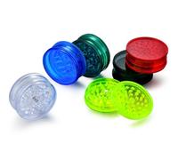 6 Pack Premium Plastic Herb Grinder, Portable 60mm Spice Grinder with Magnetic Lid,3-Part Grinder Featuring Shark Tooth Shredding