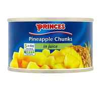 ( 6 Pack ) Princes Pineapple Chunks with Juice 227g (Drained Weight 136g)