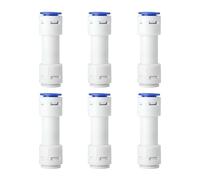 6 Pack Push to Connect One Way Check Valves, Quick Connect Fittings for Water Purifiers, Drinking Water Machine Pipes (3/4")
