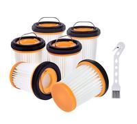 6 Pack Replacement Fabric Vacuum Filter for Shark WV200UK WV251UK W1 | for Shark Wandvac ION W1 W2 W3 S87 WV200 WV201 WV205 WV220 WV251 Cordless Handheld Vacuum Filters, Part# XHFWV200