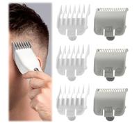 6 Pack Replacement for Wahl Professional Color Coded Clipper Guide Comb Attachment #1/2, 1/16", 1.5mm-Great for Professional Stylists and Barbers (Grey)