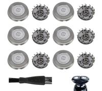 6-Pack Replacement Shaver Heads for Philips Norelco - Compatible with Series 1000, 2000, 3000, 5000 - Replacement Blades with Cleaning Brush for Models AT8xx, AT7xx, PT7xx