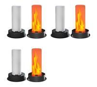6 Pack Replacement Solar Light Tops with Flickering Flame,Waterproof Outdoor Solar Light Parts Lantern Replacement Kit J2