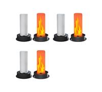 6 Pack Replacement Solar Light Tops with Flickering Flame,Waterproof Outdoor Solar Light Parts Lantern Replacement Kit