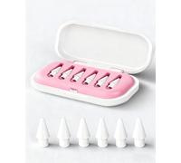 6 Pack Replacement Tips for Apple Pencil 2nd / 1st Generation Nibs - Sensitive and Precise Control iPencil Nib for iPad for Pencil USB C/ 2nd/ 1st Gen Pen (B-Pink Case-6 Pack)
