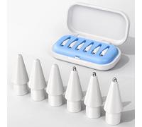6 Pack Replacement Tips for Apple Pencil, Needle Pencil Tips with Case, No Wear Out Apple Pencil Tips for Apple Pencil 2nd Gen/1st Gen/USB C/Pencil Pro, IPad Pro Pencil Sets (Blue)