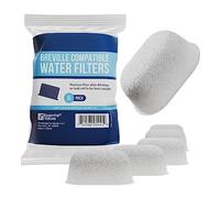 6 Pack Replacement Water Filters for Breville BWF100 - Charcoal Activated by Essential Values