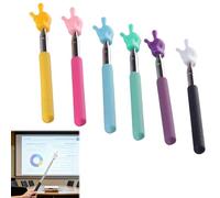6 Pack Retractable Teacher Pointer Sticks, Telescopic Extendable Hand Pointers