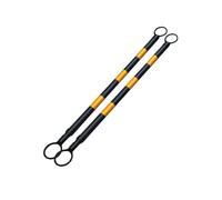 6 Pack Retractable Traffic Cone Bar From 3.3 Ft To 6.6 Ft Expandable Cone Bar For Traffic Road Parking Use Black And Yellow Cone Not Include(Black and Yellow,2Pcs)