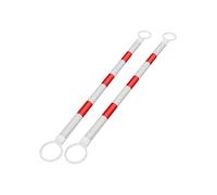 6 Pack Retractable Traffic Cone Bar From 3.3 Ft To 6.6 Ft Expandable Cone Bar For Traffic Road Parking Use Black And Yellow Cone Not Include(Red and White,2Pcs)