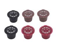 6 Pack Reusable Capsules Cups, Refillable Coffee Pods Filter Capsules Household Coffee Capsules Filter for Coffee Making, Coffee Capsule Filter Compatible with Coffee Machines