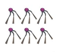 6-Pack Reusable Side Brushes for Eureka J15 for evo Ultra 6-Pack | 6-pack reusable set, fits for eureka J15 and for evo for Ultra, nylon bristles, for durable plastic base, for easy for