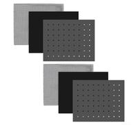 6 Pack Reusable Silicone Non-Stick Oven Mats with Mesh Perforated Solid Styles for Even Cooking Easy Clean 9x11 Inch Heat Resistant Bakeware Accessories for Kitchen Daily Use