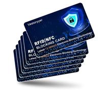 6 Pack RFID Blocking Card,Debit Credit Card Protector,credit card protector,Card Blocker for Contactless Cards,Anti-Theft Debit Protecto,force field max card protector,Protection for Identity Document