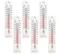 6 Pack Room Thermometer, Wall Thermometer for Indoor and Outdoor Use, Greenhouse Thermometer, Large Dial Room Temperature Monitor for Home, Office, Garden, Baby Room