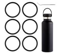 6-Pack Rubber Gasket Compatible with Hydro Flask Bottle - Standard Mouth Replacement Rings for 18 oz, 21 oz, 24 oz Bottles
