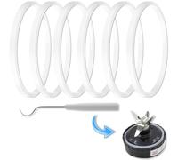 6 Pack Rubber Gaskets Replacement Seal 3.2 Inch for Nutri Ninja Blender Replacement Parts for Ninja BL660 1100W BL770 1500W BL663 BL740 BL773CO BL780 BL780CO Ninja Accessories