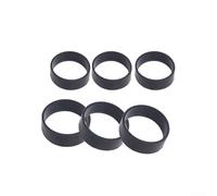 6-Pack Rubber Loops for Scuba Backplate Harness, Webbing Keepers to Secure Dive Tank Straps and Waist Belts, 2-Inch Width Fit