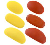 6 Pack Rubber Pottery Clay Ribs Soft Pottery Rib Sculpt Tools Set 3 Different Sizes Ceramic Sculpture Modeling Cutter Scraper Crafts Shaping Tool for Smooth Finishing and Removing Finger Marks