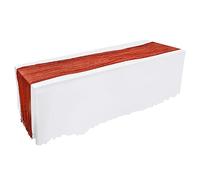6 Pack Rust-red Cheesecloth, Polyester Table Runners for Country Weddings, Bridal Showers, Engagement Parties 400*90cm