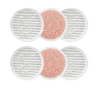 6 Pack S6002UK S7201UK S7000 S7001 Shark Steam and Scrub Mop Pads Replacement for Shark Steam Mop,Resuable Washable Steam & Scrub All-in-One Cleaning Pads(4 Scrub Pad+2 Heavy Duty Scrub Pads)