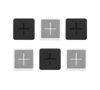 6 Pack Self Adhesive Tea Towel Holder, Silicone Square Towel Hooks Wall Mounted, Push in Suction Hand Towel Holder for Bathroom Kitchen