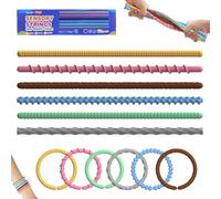6 Pack Sensory Toys for Autism,Fidget Toys for Kids,Textured Calming Toys and Imagination Sticks for Calming, Stress, Anxiety, ADHD & Autism Children Toddlers Boys Girls