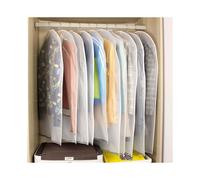 6 PACK SET CLEAR GARMENT DRESS SUIT CLOTHES COAT COVER PROTECTOR TRAVEL ZIP BAG