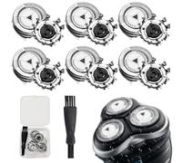 6 Pack SH30/50/52 Replacement Shaver Heads Compatible with Philips, for Shaver Series 5000 6000 (Except S55xx S6600 & S6800)/Series AT8xx/AT7xx/PT7xx/PT8xx with Cleaning Brush