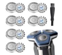 6 Pack SH71 Replacement Shaver Heads, for Shaver Series 7000 (S7XXX) and Angular-Shaped Series 5000 (S55XX) S5531/S5532/S5533/S5536/S5830/S6600 & S6800 with Cleaning Brush