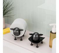 6-Pack Sheep Toilet Roll Holder - Funny Toilet Paper Holder Free Standing Bathroom Set - 3D Printed Black Sheep Loo Roll Holder - Hilarious Tissue Paper Roll Storage - Cute Bathroom Decor
