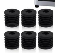 6 Pack Shock Absorbing Rubber Feet for 3D Printer | Reduces Vibration & Noise | Universal Fit for X1, P1P, P1S | Black