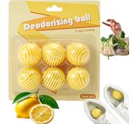 6-Pack Shoe Deodorizer Balls, Long-Lasting Shoe Odor Eliminator & Air Freshener for Sneakers, Gym Shoes, Boots - Mens & Womens Shoe Smell Remover Balls